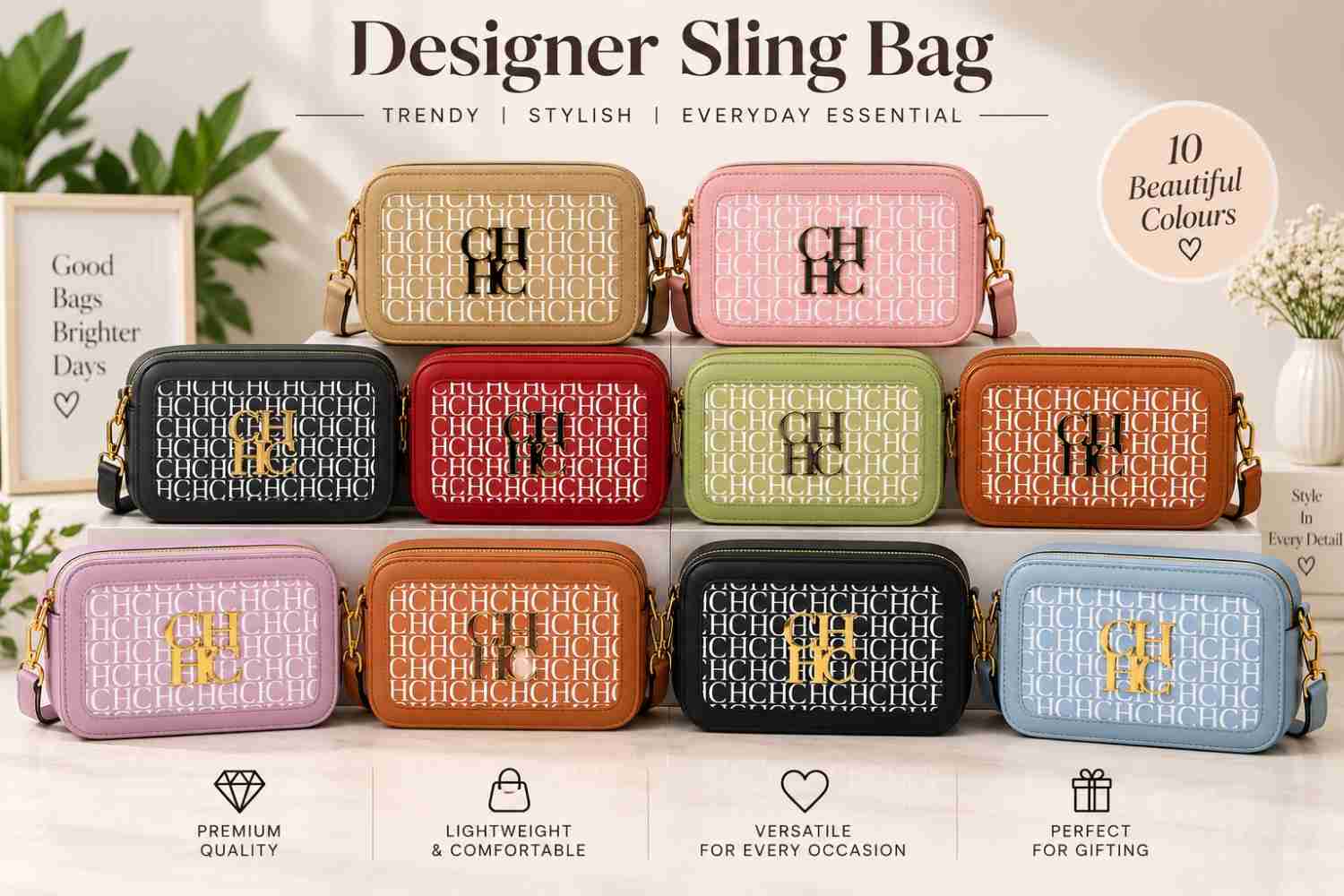 Hand Bags-02 (Pack Of 10)