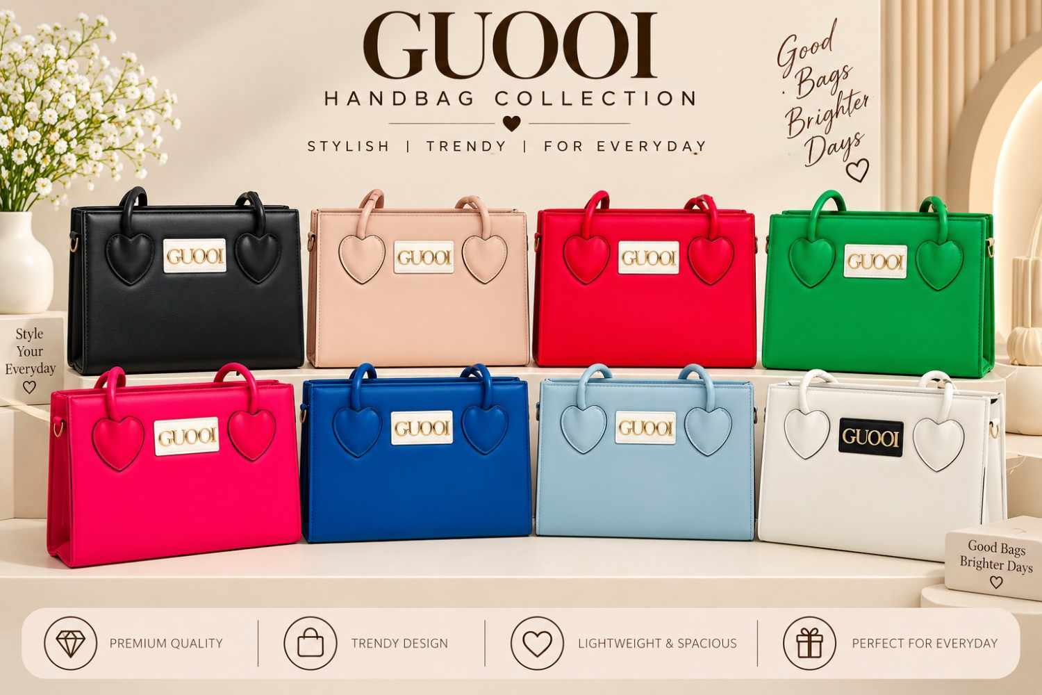 Hand Bags-12 (Pack Of 8)