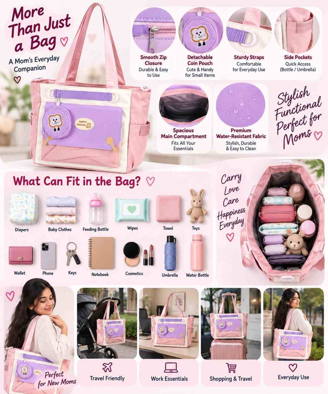 Premium Imported Korean Bags-15 (Pack Of 5) thumbnail 2