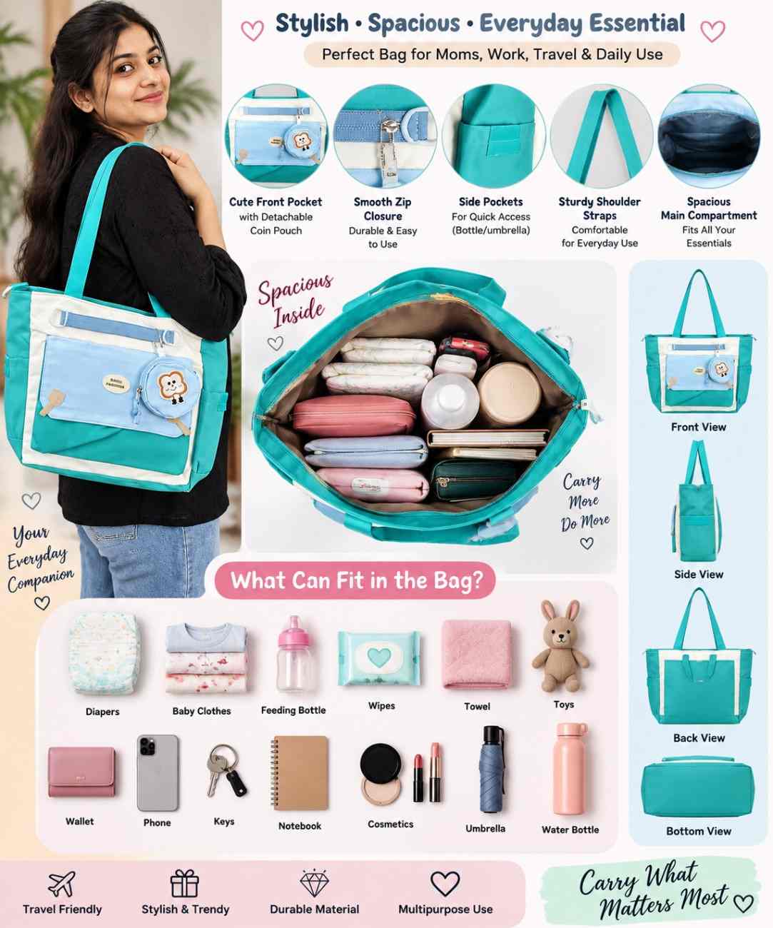 Premium Imported Korean Bags-15 (Pack Of 5) thumbnail 9