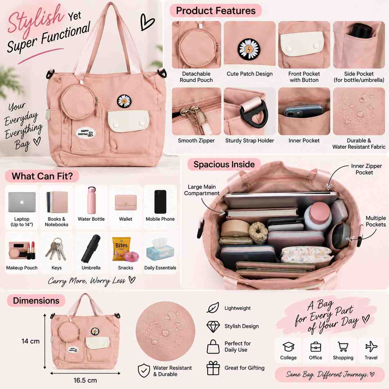 Premium Imported Korean Bags-17 (Pack Of 5) thumbnail 4